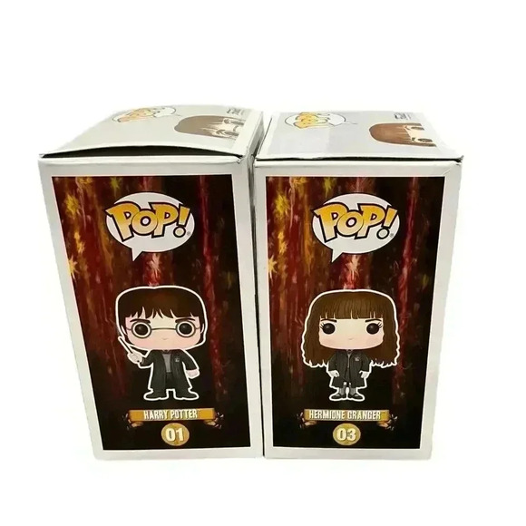 Funko Pop Harry Potter 03 Hermione and 01 Harry Potter Granger Figurers - Picture 6 of 8